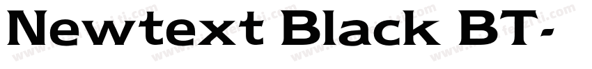 Newtext Black BT字体转换